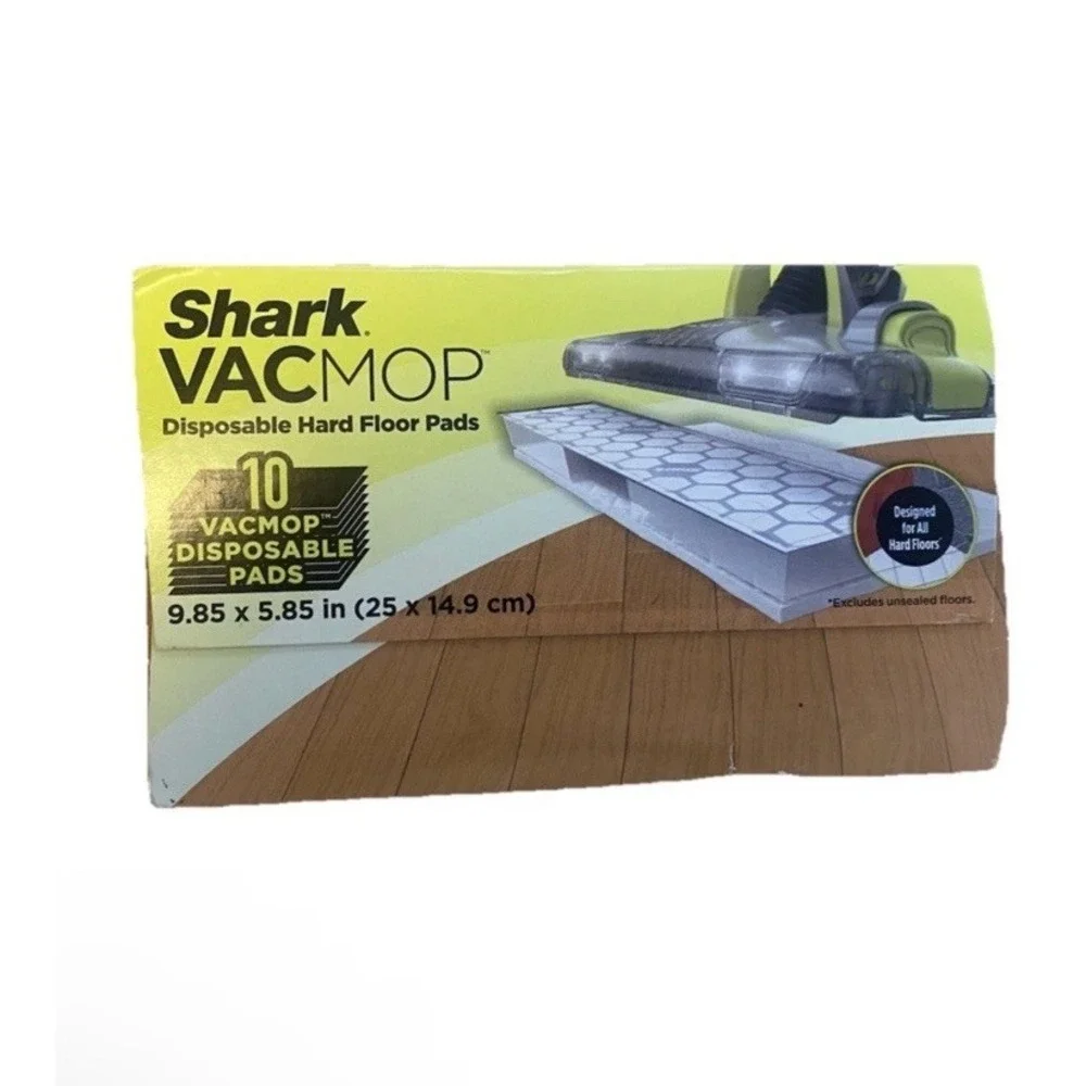 Shark Vacmop Disposable Hard Floor Pads 2 Boxes Of 10 (Total 20 Pads) Unopened